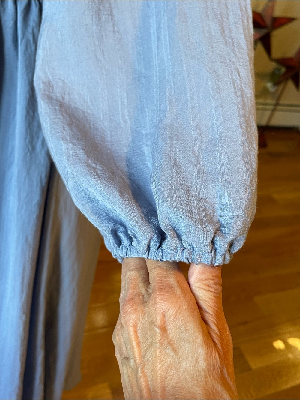 Smocked Maxi Dress with Ruffled Square Neckline - Picture 7 of 15